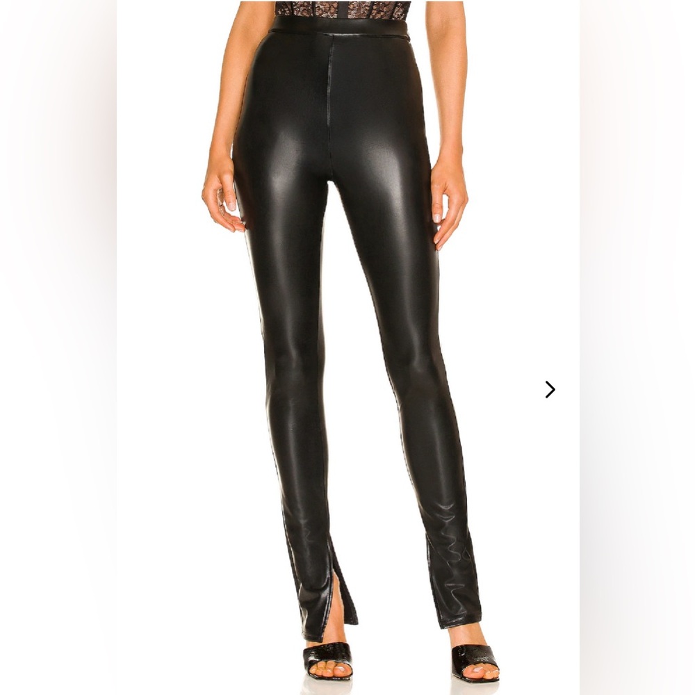 Lovers + Friends Shiny Black Leggings